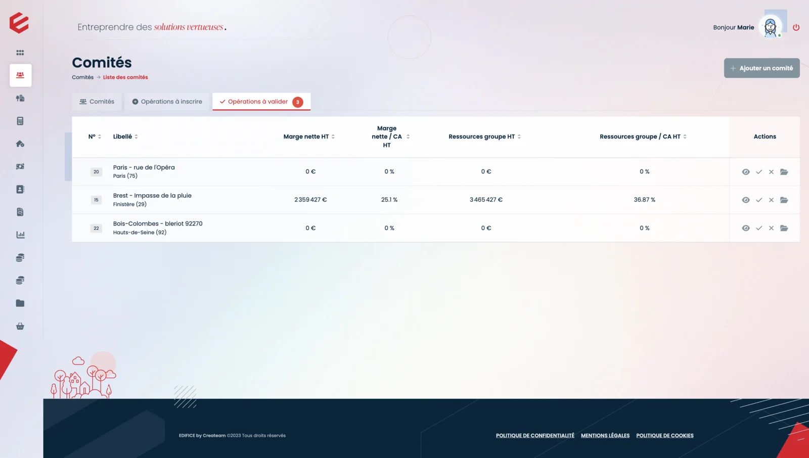 Edifice - Comites de decision